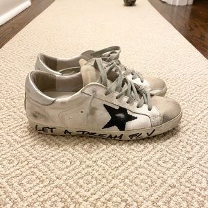Golden Goose Superstar Sneakers, Size 39, Let A Dream Fly